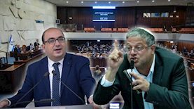בן גביר וסאמי אבו שחאדה, צילום: מרים אלסטר פלאש 90, חיים גולדברג/פלאש90